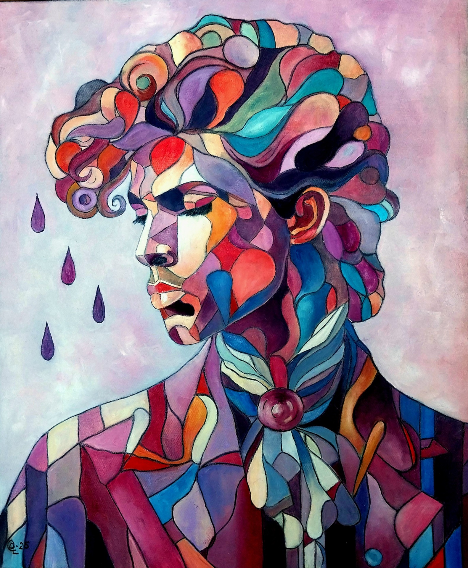 PRINCE. Olje. 50 x 60. Kr. 4200,-